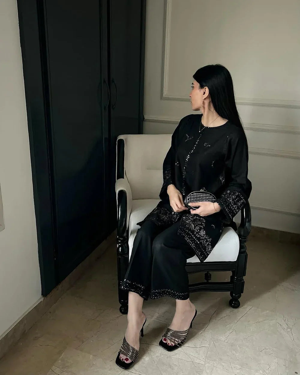 JENIFER EMB CO\ORD SET