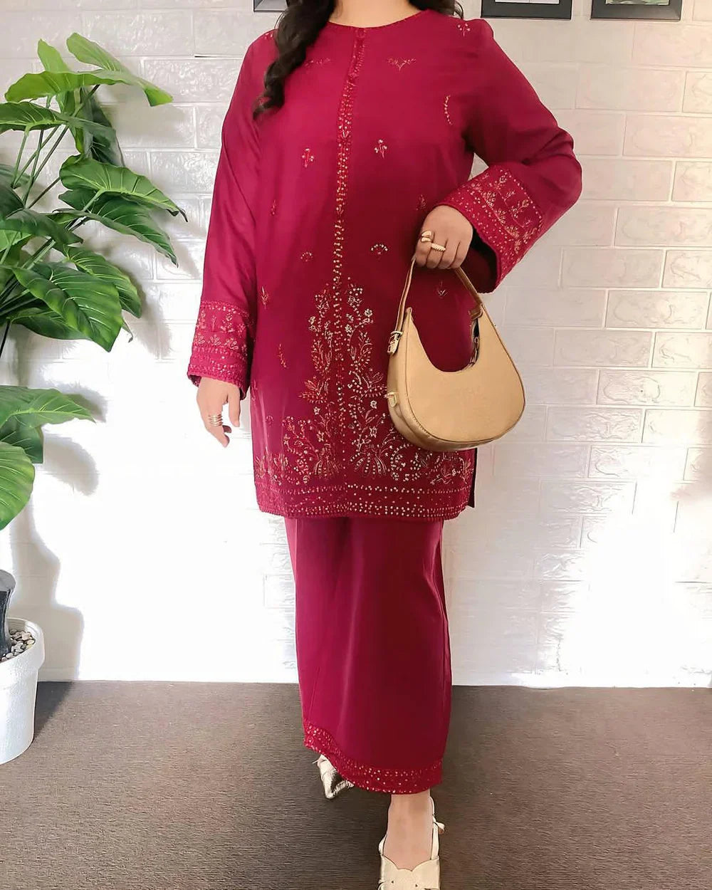 JENIFER EMB CO\ORD SET