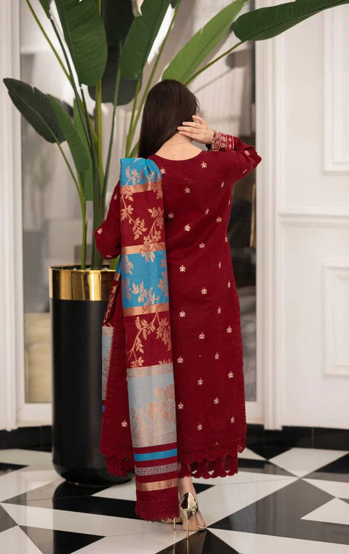Lal-e-Noor Embroidered 3 Piece Sui