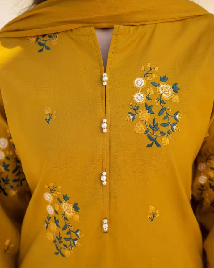 Tulip Embroidered 3PCS