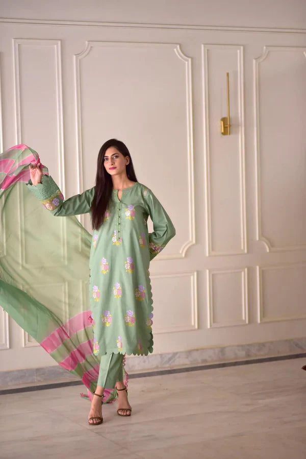 AMAYA EMBRODERY 3 PIECE