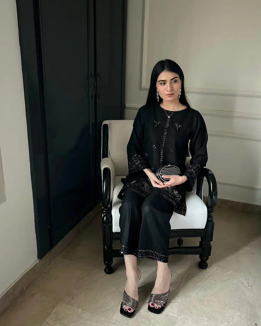 JENIFER EMB CO\ORD SET