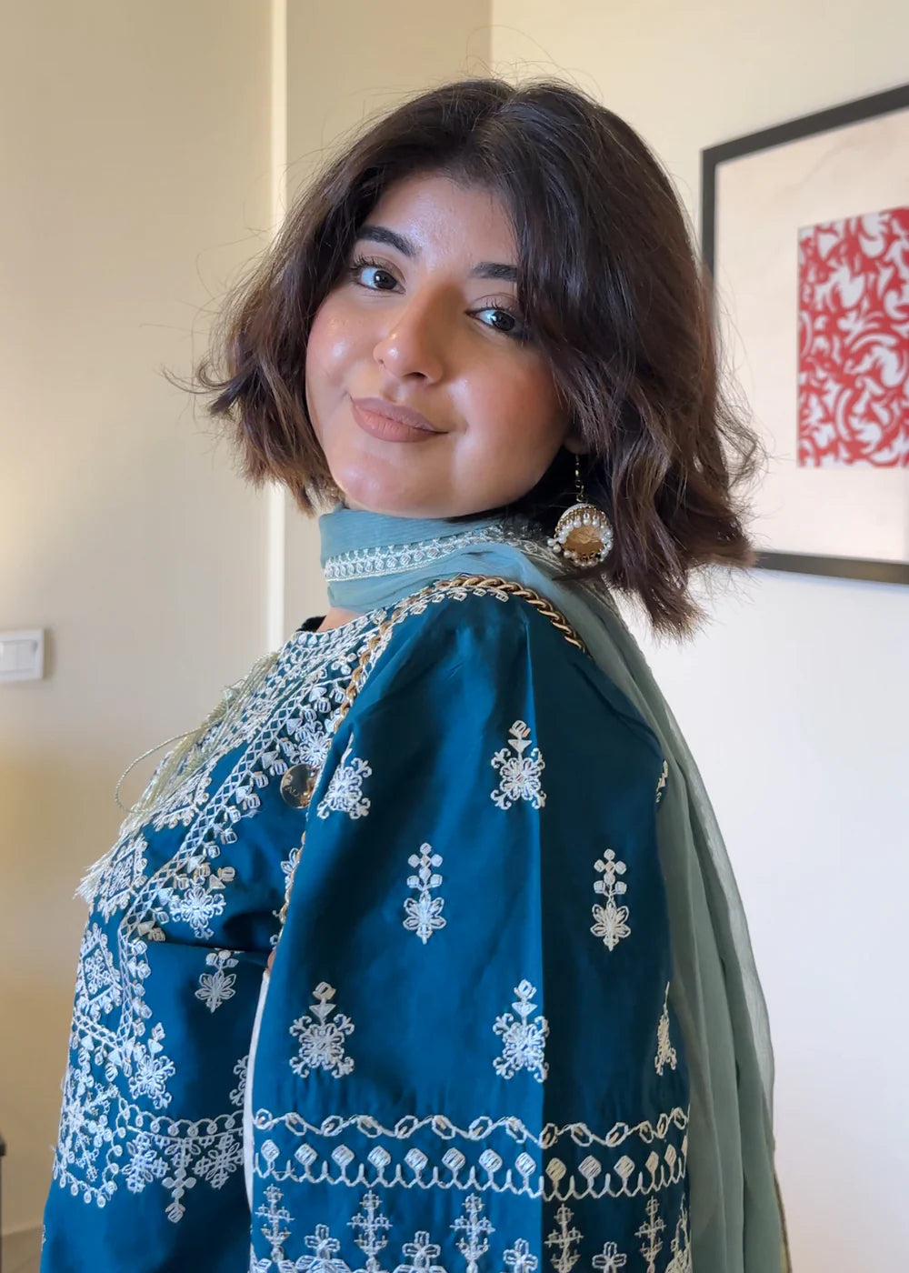 Arfa Embroidered lown cotton